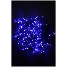 Гирлянда Айсикл-лайт (бахрома) 5x0.7 м,230 В, шнур черного цвета, 250 диодов синих, постоянного свечения China Dans International