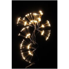 Светодиодная гирлянда Звезда фейерверк 1200 led, из медной проволоки, длина одной нити 50 см, не соединяемая, цает белый теплый, China Dans, артикул 9901warmwhite