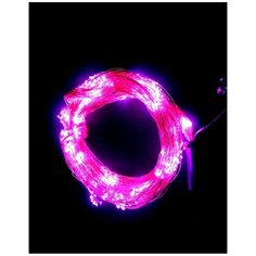 Гирлянда Нить "Роса" (Конский хвост) 2 м, 1000 розовых LED, IP44 China Dans International