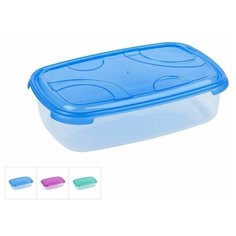 Контейнер пласт. прямоуг. 3 л, с крышкой, Frigo Plus, DRINA (цвета в ассортименте) (10319)