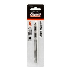 Сверло по дереву 6х55х113 шестигр. GEPARD (GP0422-06) Gepard.