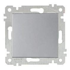Выключатель 1-клав. (скрытый, без рамки, винт. зажим) серебро, RITA, MUTLUSAN (10 A, 250 V, IP 20) (2200 401 0282)