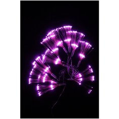 Светодиодная гирлянда Звезда фейерверк 1200 led, из медной проволоки, длина одной нити 50 см, не соединяемая, цвет розовый, China Dans, артикул 9901pink