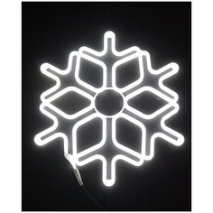 Светодиодная гирлянда Снежинка, пластиковая фигура, 5 м неон, 120LED/м, 230В, с 30 см кабелем с разъемом, без силового кабеля China Dans International