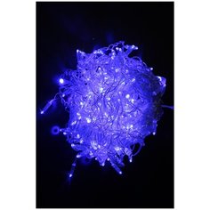 Гирлянда Айсикл-лайт (бахрома) 5x0.7 м, 31V, шнур прозрачного цвета, 250 диодов, 200 диодов синих, постоянного свечения China Dans International