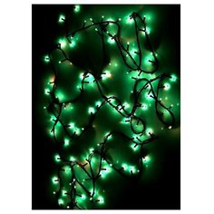 Гирлянда Нить 100 зеленых LED,на солнечных батареях, IP65 China Dans International