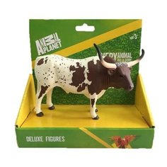 Фигурка Mojo Farmland Бык породы лонгхорн 387222, 8 см