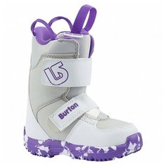 Детские сноубордические ботинки BURTON Mini - Grom 9C, white/purple