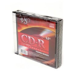Записываемый компакт-диск VS CD-R 80 52x SL/5, 5шт