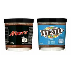 Набор шоколадных паст Mars + M&Ms (2 шт. по 200 гр.)