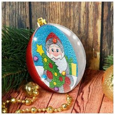 Набор для творчества: шар-фреска "Дед Мороз и елочка" Школа талантов