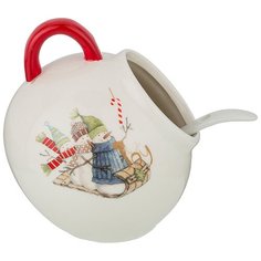 Солонка с ложкой Зимняя забава 170 мл Agness (358-1686)