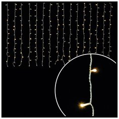 Гирлянда Волшебная страна Бахрома, 200 х 150 см, 360 ламп, теплый белый/прозрачный