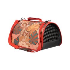 Tappi транспортировка Сумка-переноска Савока для животных, кофр жесткий, 43 х 25 х 24 (рис. листья) 15со32, 0,800 кг