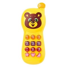 Развивающая игрушка Zabiaka Забавный мишка (3098522), Желтый