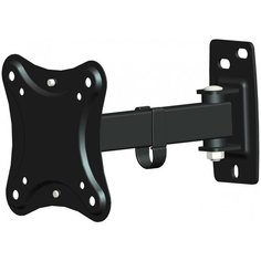 Кронштейн для телевизора Hama R1 118151 черный 10"-27" макс.15кг настенный поворот