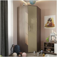 Lazurit Шкаф угловой Тиана Орех клифтон кофе (ал)