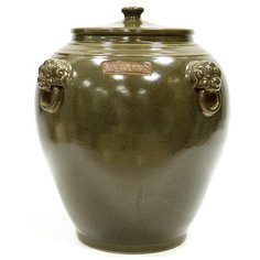 Ваза с крышкой напольная 41x41x47см, Glasar ГЛАСАР