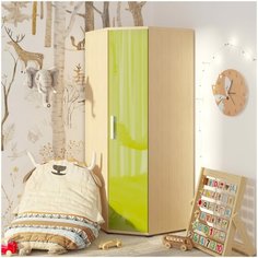 Lazurit Шкаф угловой Тиана Дуб молочный олива (ал)