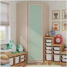 Lazurit Шкаф угловой Герда Дуб молочный мята (б)