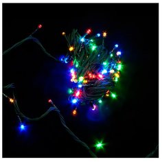 Гирлянда Sh Lights 1000 см, LD100C-GM, 100 ламп, разноцветный/зеленый провод