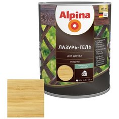 Краска алкидная Alpina Лазурь-гель для дерева полуматовая сосна 2.5 л