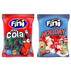 Набор мармелада Fini Кола бутылочка в сахаре + Косточки (2 шт. по 100 гр.)