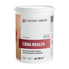 VINCENT DECOR CERA REALTA защитный воск для венецианской штукатурки (1л)
