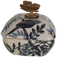 Шкатулка с бабочкой 11x11x11см, Glasar ГЛАСАР