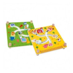 Лабиринт двухсторонний Mapacha Животные с песочными часами 76820