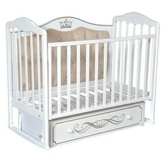 Кроватка Oliver Francesca Elegance Premium (классическая), универсальный маятник белый