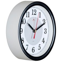 Часы настольные Рубин В4-016 белый/черный
