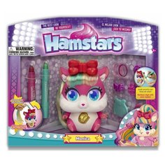 1TOY ХомаStars игровой набор, стильные питомцы хомячок Моника с "растущими" волосами (Т21442)