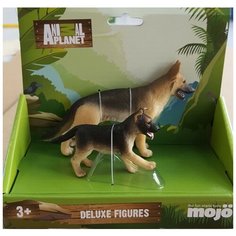 Набор фигурок Mojo (Animal Planet) в индивидуальной упаковке (M): Немецкая овчарка (M), Немецкая овчарка (щенок) (S)387261P