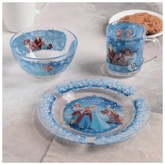 Набор посуды детский 3 предмета Холодное сердце Priority