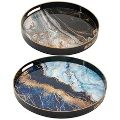 Подносы набор 2 пр. 46x46x4см, Glasar ГЛАСАР