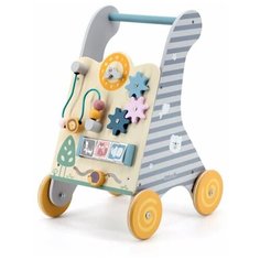 VIGA Развивающий модуль каталка с часами 44028