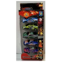 1toy Драйв, металлическая машинка, инерция, набор 5шт (Т21562)