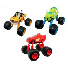 Набор из 3 машинок-трансформеров 15см. "Вспыш и Чудо-машинки" DT Toys