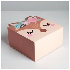 Коробка складная «Олененок», 15 х 15 х 8 см Сима ленд