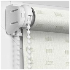 Рулонная штора OLEXDECO «Мини» Квадро/Жемчуг (52 х 170)