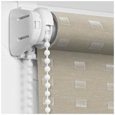 Рулонная штора OLEXDECO «Мини» Квадро/Мокка (81 х 170)