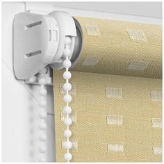 Рулонная штора OLEXDECO «Мини» Квадро/Бисквит (81 х 170)