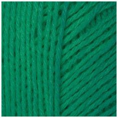 Пряжа для вязания ПЕХ "Детский каприз трикотажный" (50% мериносовая шерсть, 50% фибра) 5х50г/400м цв.511 зелёнка Пехорка