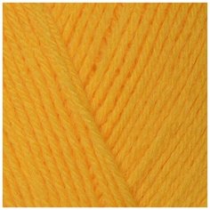 Пряжа для вязания ПЕХ "Детский каприз трикотажный" (50% мериносовая шерсть, 50% фибра) 5х50г/400м цв.075 желтая роза Пехорка