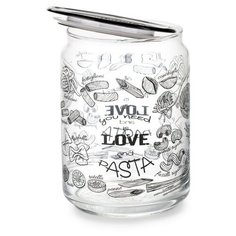 Luminarc Банка для сыпучих продуктов Love Pasta Plano 1 л бесцветный