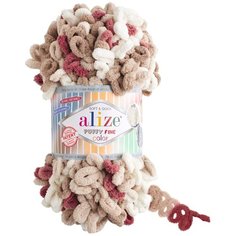 Пряжа Alize Puffy Fine Color (6040) 5 шт.