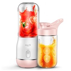 Блендер Беспроводной портативная Xiaomi Deerma WIRELESS JUICER FRUIT CUP 400ML PINK