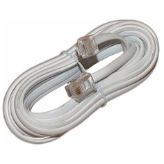 Кабель для телефона Premier 6-400 3.0 WH патч-корд 6p4c белый - 3 метра