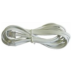 Кабель для телефона Premier 6-400 2.0 WH патч-корд 6p4c белый - 2 метра